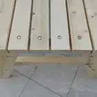 طاولة حديقه خشب سميك 6اشخاص.. 155x140x72 ب750 والجمله ب650