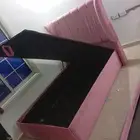 سرير 150 200. تنجيد. السرير. مكنزم رفع.