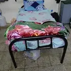 للبيع سرير حديد بالمرتبه فقط المنفوحه