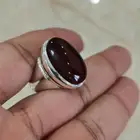 خاتم فضة بحجر العقيق اليماني