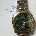 ساعه اقنر لون أخضر وذهبي واثنين شوبارد مستخدمه