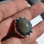 خاتم فضة بحجر العقيق السليماني اليماني