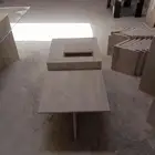 طاولات رخام ترافنتينو حسب الطلب