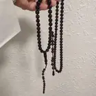 سبحة كهرمان لون عودي غامق (جديده).