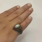 خاتم عقيق يماني فضة