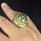 خاتم موزنايت فضة ثقيلة