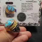خاتم فيروز نيشابوري بالألماس صياغه عباسي m