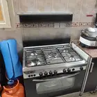 غاز خمس روس مع فرن وغاز طبخ ذبايح