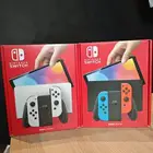 جهازين Nintendo switch OLED ابيض و ازرق جديدة