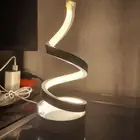 Modern Spiral LED Lamp   3 Color Modes   Perfect for Home