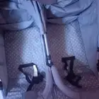 دراجه اطفال توأم شبه جديد