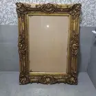 إطار صورة خشبي مذهب عتيق ومزخرف بنمط أوروبي