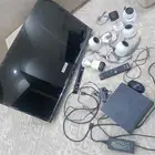 6 كاميرات مع شاشه 32 بوصه مع جهاز الحفظ ومكيف هوا باب