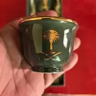فناجيل لون زيتي سيفين ونخلة ذهبي
