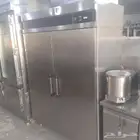 تلاجه استيل امريكي 2باب عرض140في طول2متربحاله الجديد