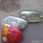 هيونداي اكسنت من 2000الي 2005 كشافات مستعمله خلفي وامامي ع ا