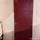 ابواب مستعمله للبيع عدد خمسه ابواب خشب خلص مستخدم جديد سندين