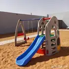 بيت بلاستيكيه مراجيح زحاليه للاطفال قويه امان للاطفال