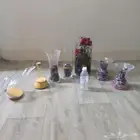 فازات زينة من الزجاج