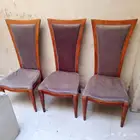 ثلاث كراسي خشب أصلي