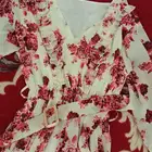 فستان جديد ابيض واحمر انيق جدا