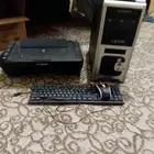 طابعه وماوس لوحه المفاتيح مع جهاز بدوون هارد ذاكره