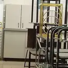 مطبخ بوفيه يوجد بأقل الاسعار الالوان خشبي بيج رمادي أبيض