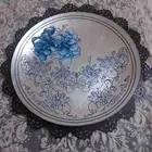 صحن زجاجي داخل فريم حديد اسود من ايكيا فاخر