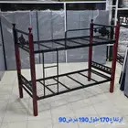 سرير حديد دورين مفرد دواليب حديد