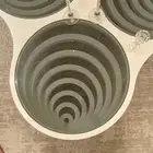 طاولة قزاز وخشب ابيض