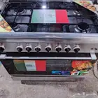 فرن غازليونارد ايطالي مقاس 90 60اشعال ذاتي ولبمه وشبك تقيل