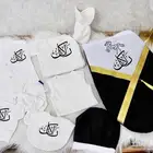 طقم مواليد مطرز حسب الطلب