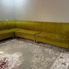 كنب صاله متصل وفرشه مستخدم ونظيف