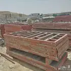 طبالي جدار استنادي العدد تقريبا 80 الطول 240 سم العرض 120 سم