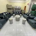 طقم كنب جديد 11 شخص ثلاث قطع كبير و 2 كراسي يغطي مساحة 4 5