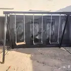 باب اربعه متر في ارتفاع مترين حديد جديد شغل ممتاز