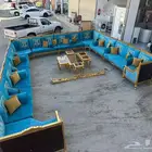 مجلس اخو الجديد يشمل الطاولات والستارة شامل التوصيل