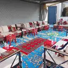 تاجير جلسات شعبيه وكنب وكراسي وطاولات وزال الازرق جلسات ارضي