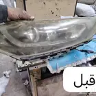 تغير قزاز الشمعات وتركيب عدسات وانوار لد