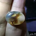 خواتم فضة 925 ملكي عقيق يماني مصور