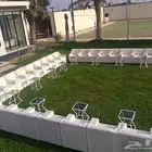 تاجير كراسي وطاولات وكنب وجلسات شعبيه تاجير دفايات مناقل