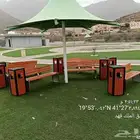 متوفر كراسي وسلات نفايات للحدائق والبلديات الامانات والمدارس