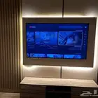 شيبورد وبدير رخام وبديل خشب خلفيه شاشه طاولات ا
