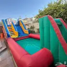 زحليقه مع ملعب صابوني نطيطة ملعب صابوني زحليقه مائيه