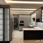 تفصيل مطابخ خشب مطابخ صاج مطابخ المنيوم رخام صناعي