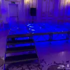 تنظيم حفلات وفتتحات تاجير شاشات مسارح استيج خشب استيج زجاج