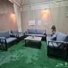 جلسات خارجيه خشب وحديد تفصيل علي حسب طلب العميل