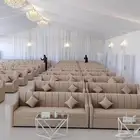 تاجير كنب كراسي vib طاولات دائري مستطيل خشب قزاز