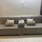 كنب صاله حرف L شبه جديد