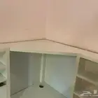 طاوله مكتب زاويه ابيض من ايكيا